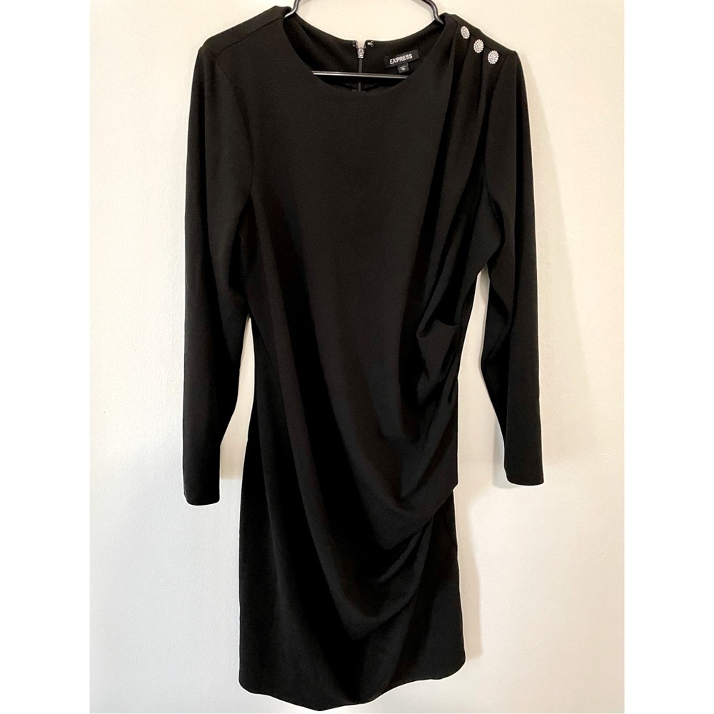 Black XL Express Dress w/silver bottom on shoulder